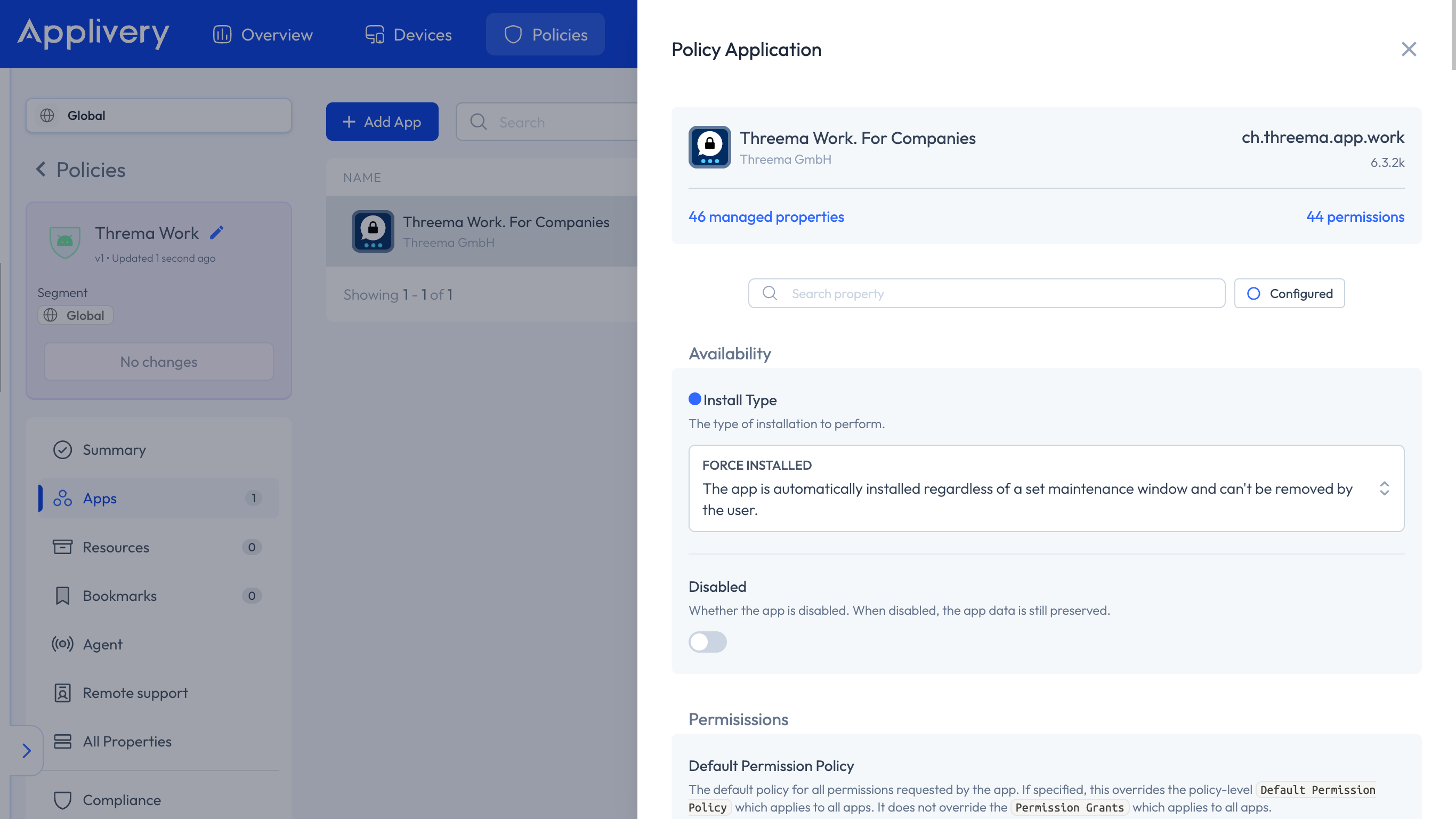 threma android configuration