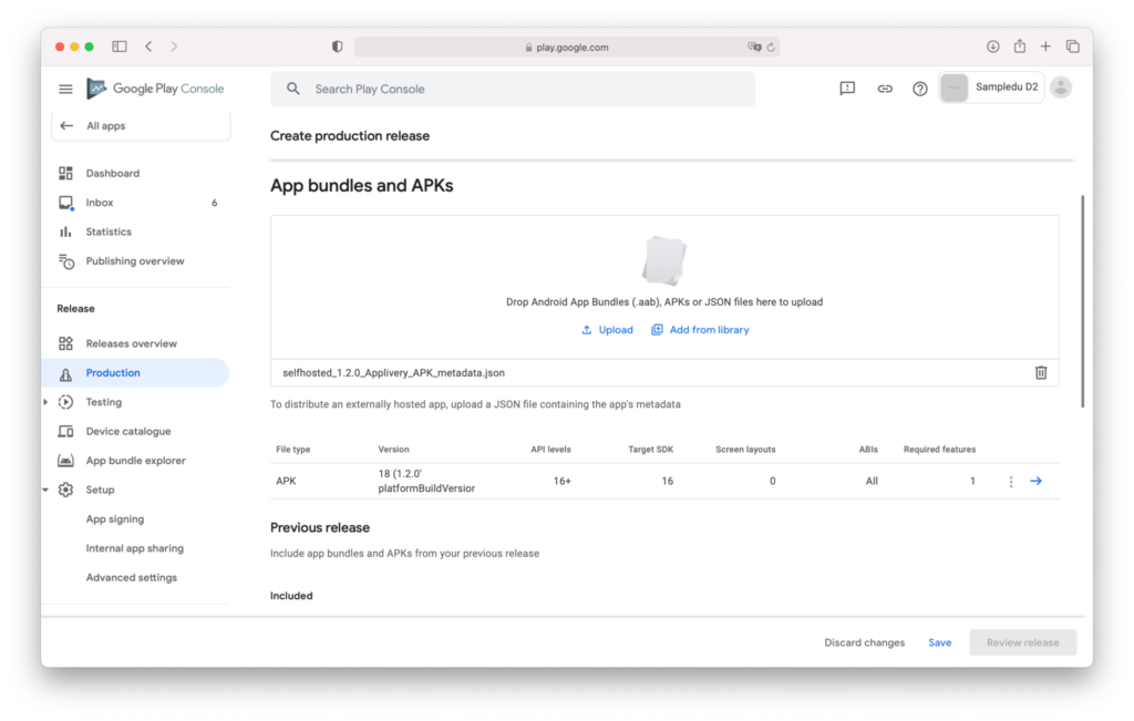 play-store-release | Applivery