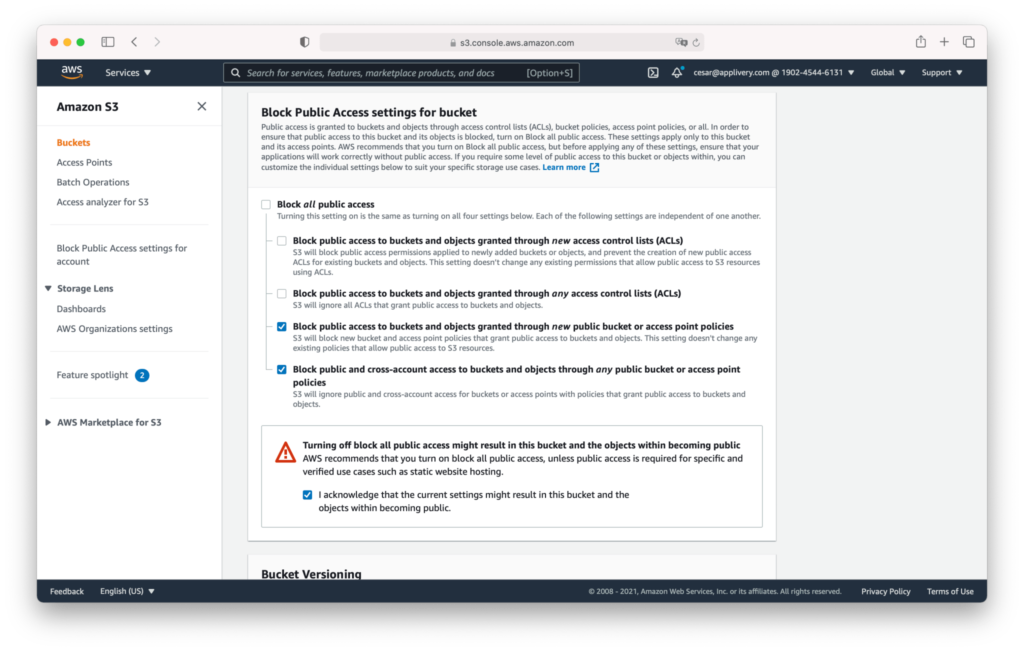 s3-custom-bucket-security | Applivery