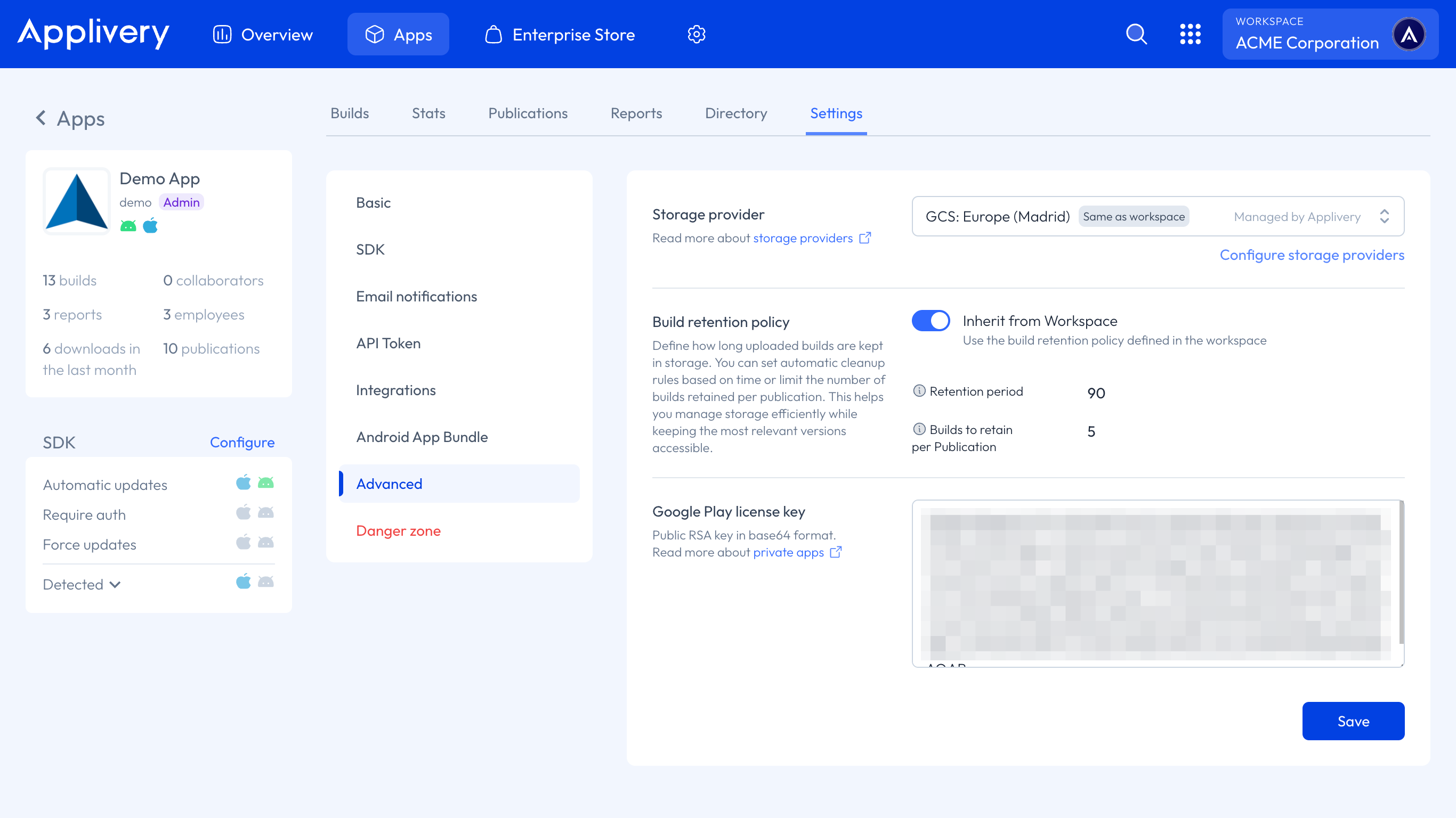 storage provider app