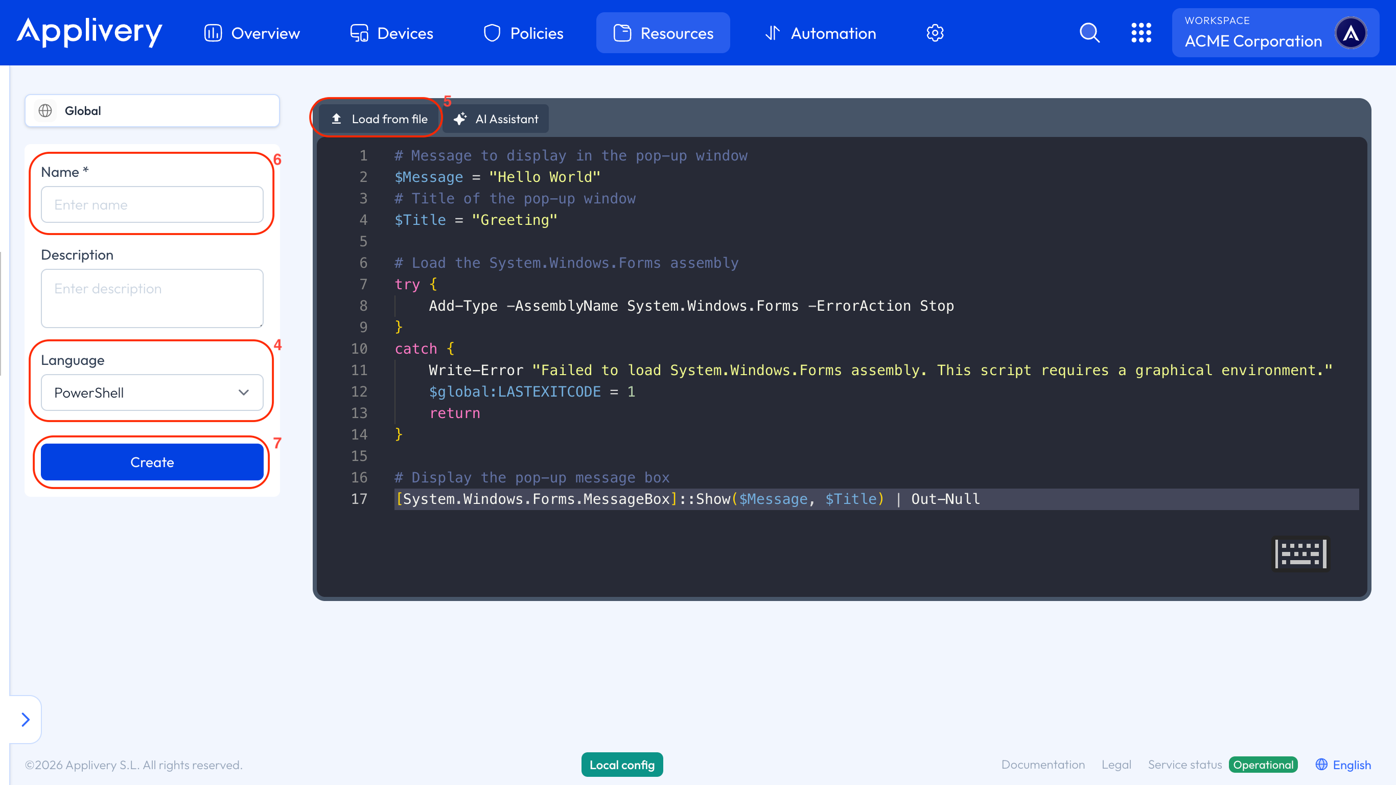 create macos scripts