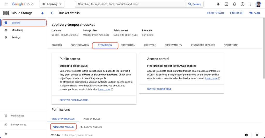 step3-gcp-cloudstorage-001 | Applivery