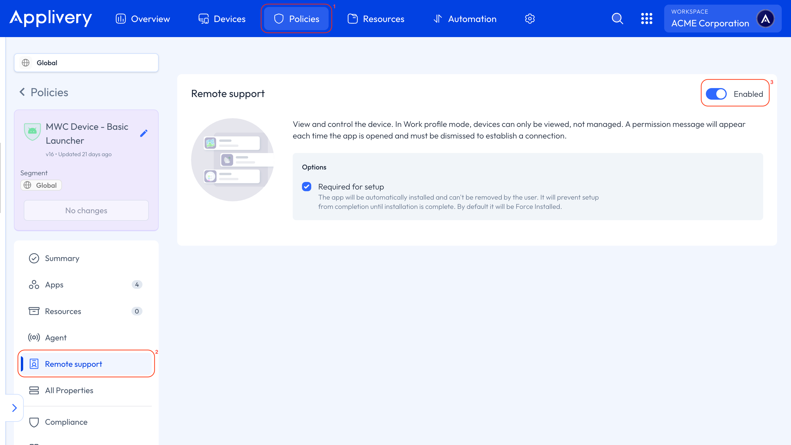 enable remote support