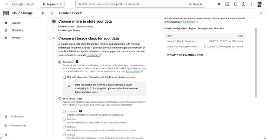 step2-gcp-cloudstorage-003 | Applivery
