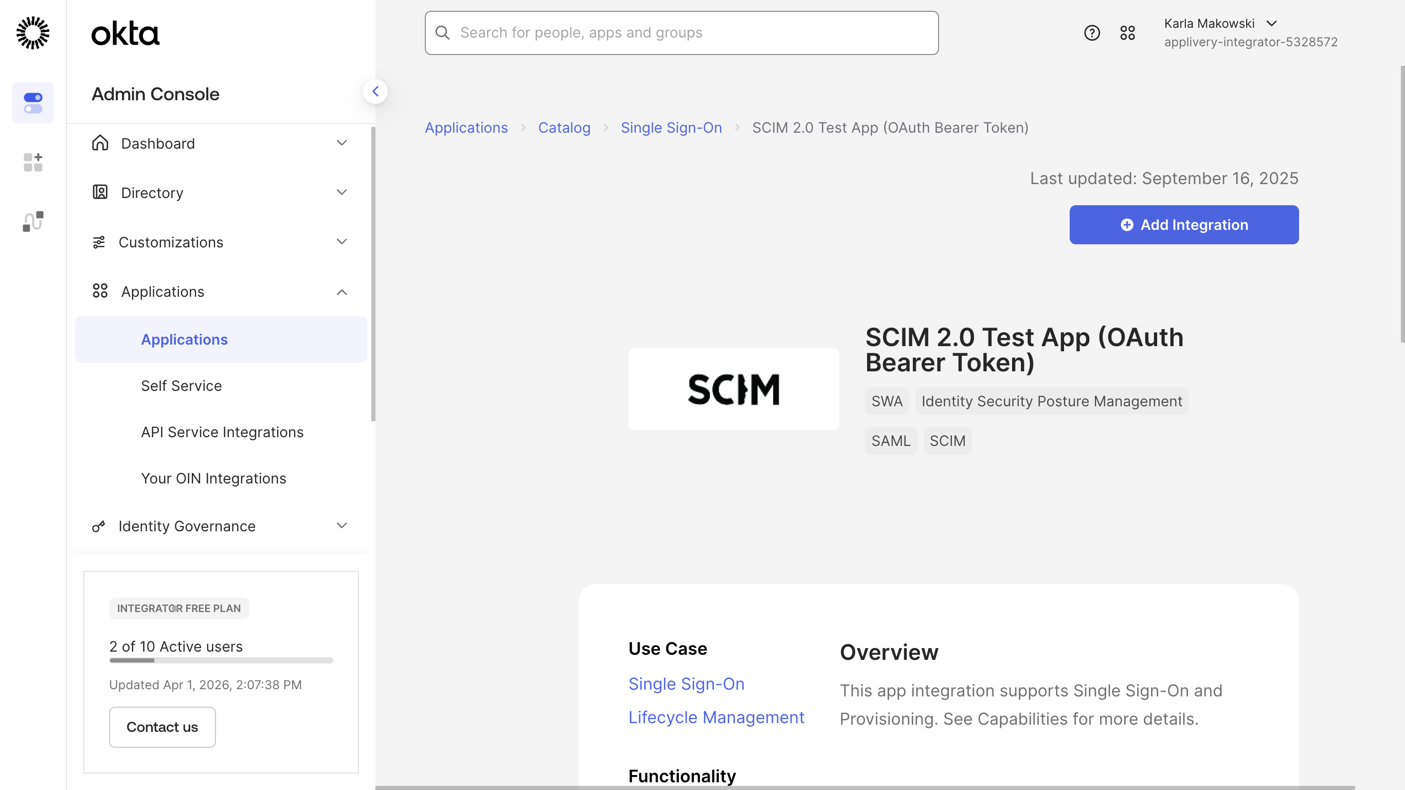 add scim integration