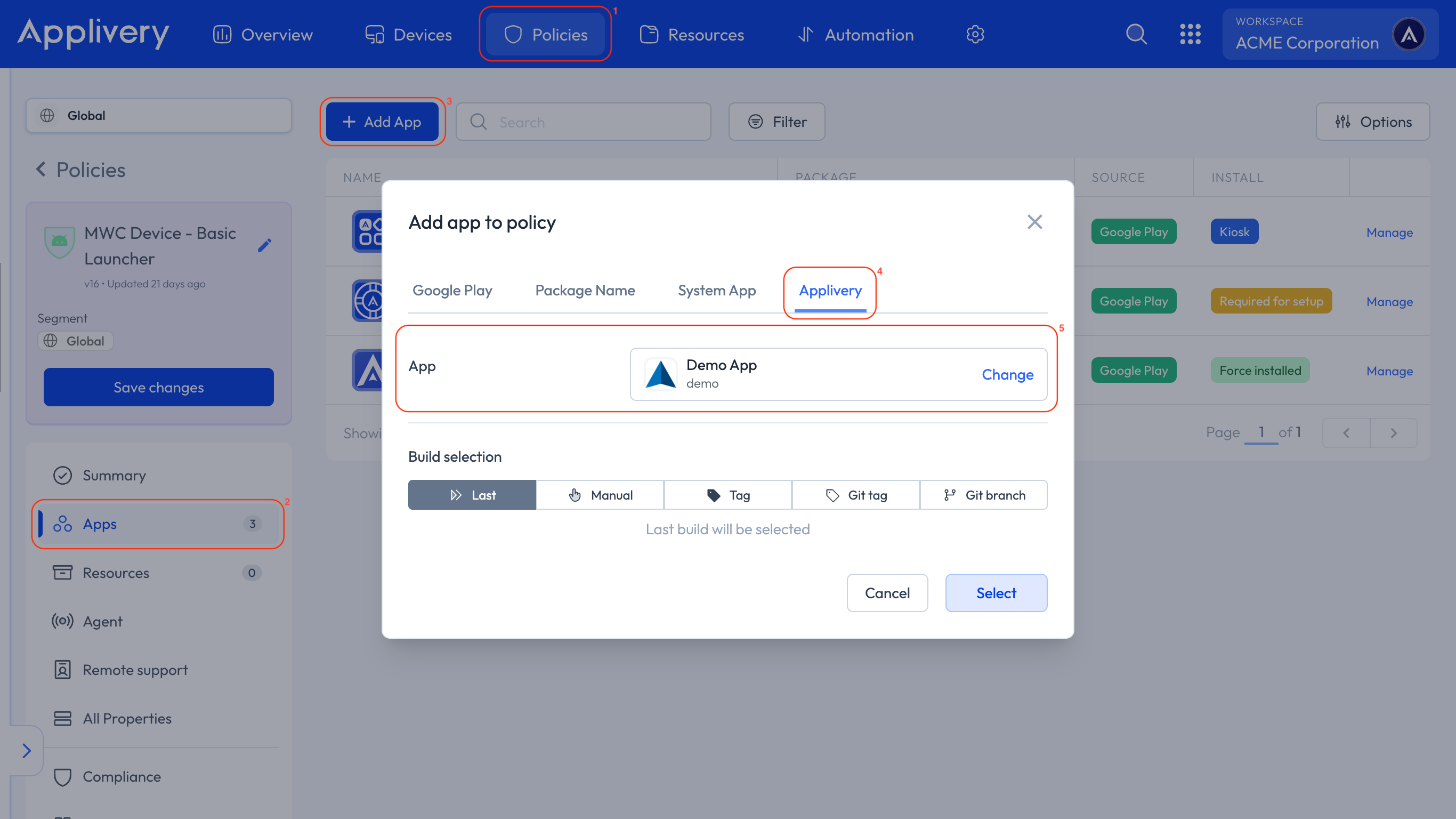 add app from app distribution