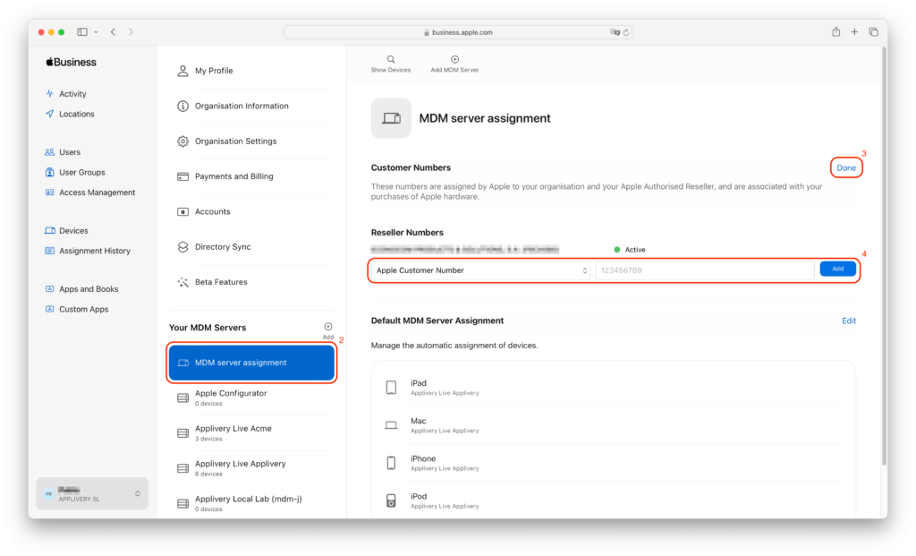 Apple Business Manager MDM Server Assignment | Applivery